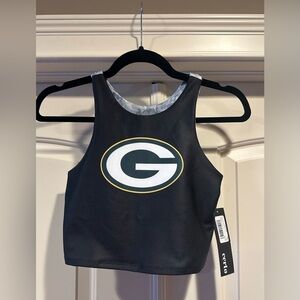 NWT Green Bay Packers Black Crop Top